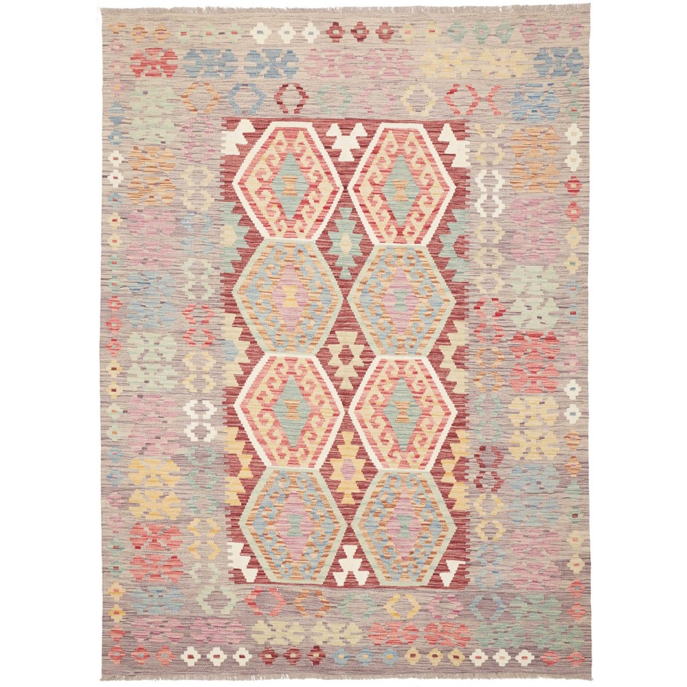 Tappeto Kilim Afghanistan beige marrone 174x238
