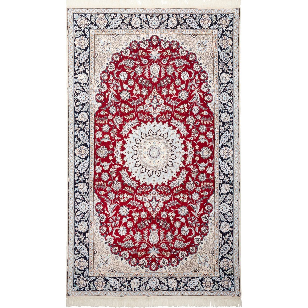 Tappeto Nain 9La Persia bianco marrone 146x248 Tappeto Nain 9La Persia bianco marrone 146x248