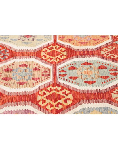 Tappeto Kilim Afghanistan marrone rosso 172x246