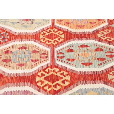 Tappeto Kilim Afghanistan marrone rosso 172x246