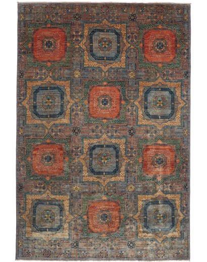 Tappeto Mamlouk Pakistan azzurro 202x302