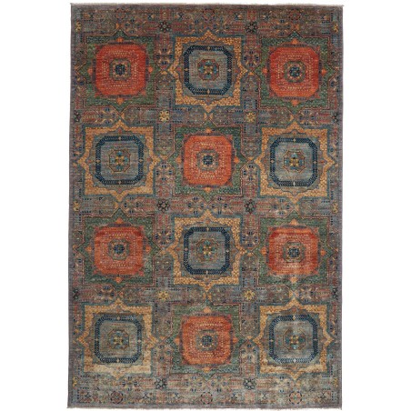 Tappeto Mamlouk Pakistan azzurro 202x302