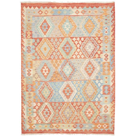 Tappeto Kilim Afghanistan beige rosso 173x242