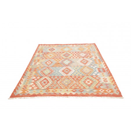 Tappeto Kilim Afghanistan beige rosso 173x242
