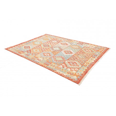 Tappeto Kilim Afghanistan beige rosso 173x242
