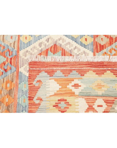 Tappeto Kilim Afghanistan beige rosso 173x242