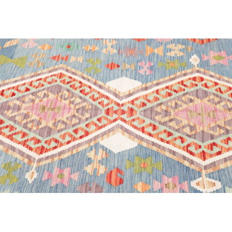 Tappeto Kilim Afghanistan bianco arancione 176x254