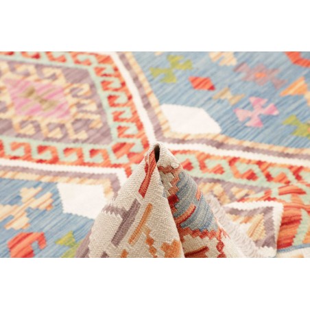 Tappeto Kilim Afghanistan bianco arancione 176x254