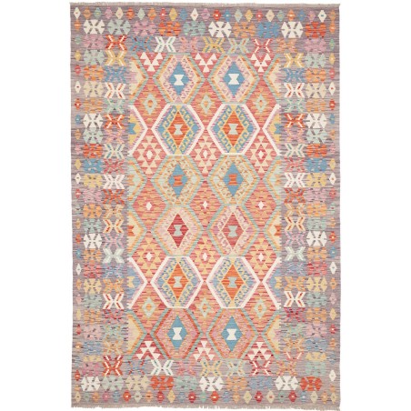 Tappeto Kilim Afghanistan marrone grigio 179x243