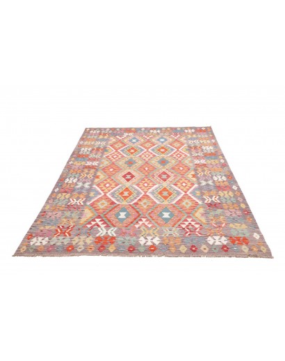 Tappeto Kilim Afghanistan marrone grigio 179x243