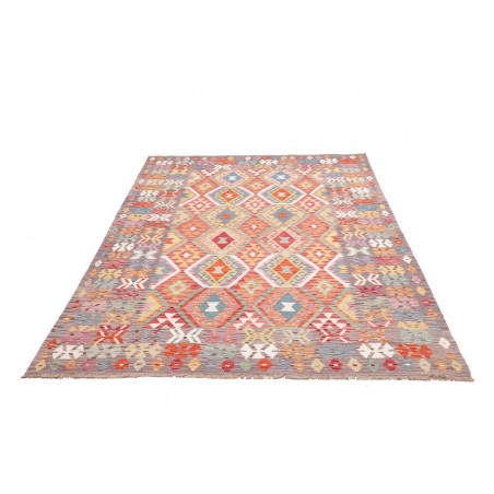 Tappeto Kilim Afghanistan marrone grigio 179x243
