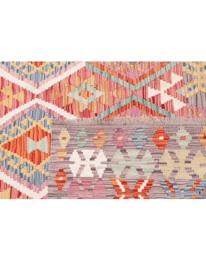 Tappeto Kilim Afghanistan marrone grigio 179x243