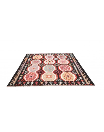 Tappeto Kilim Afghanistan beige marrone 197x197