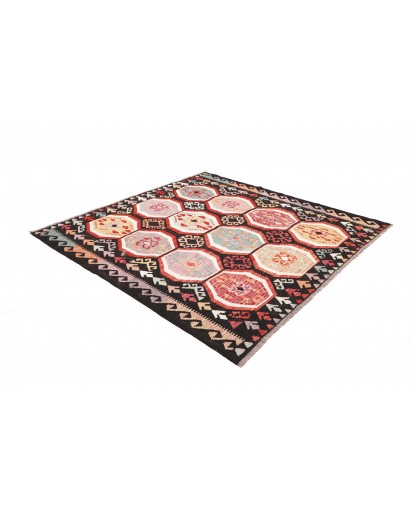 Tappeto Kilim Afghanistan beige marrone 197x197