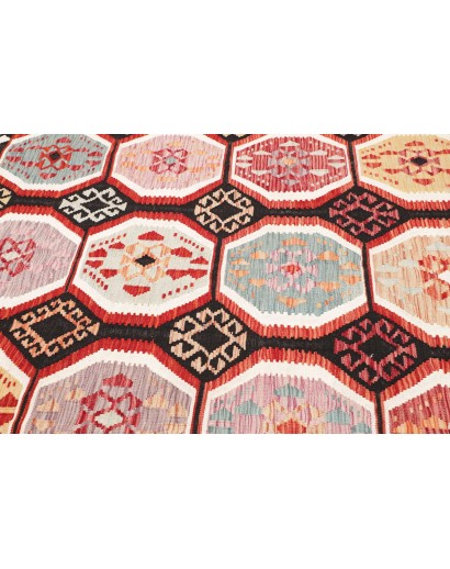 Tappeto Kilim Afghanistan beige marrone 197x197