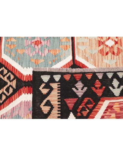 Tappeto Kilim Afghanistan beige marrone 197x197