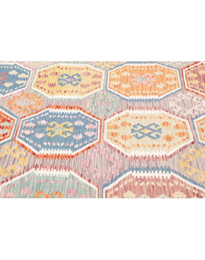 Tappeto Kilim Afghanistan beige blu 172x241