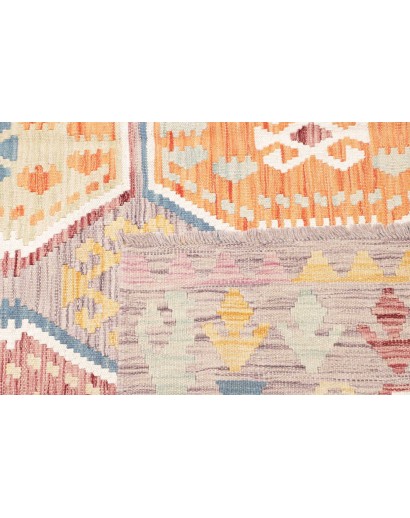 Tappeto Kilim Afghanistan beige blu 172x241