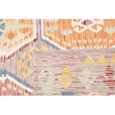 Tappeto Kilim Afghanistan beige blu 172x241