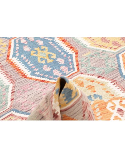 Tappeto Kilim Afghanistan beige blu 172x241