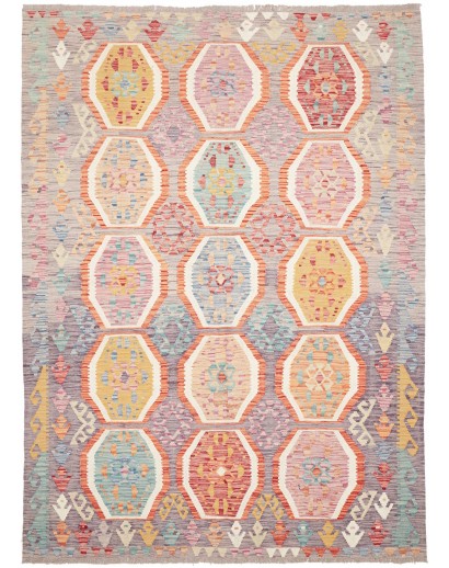 Tappeto Kilim Afghanistan marrone beige 173x241