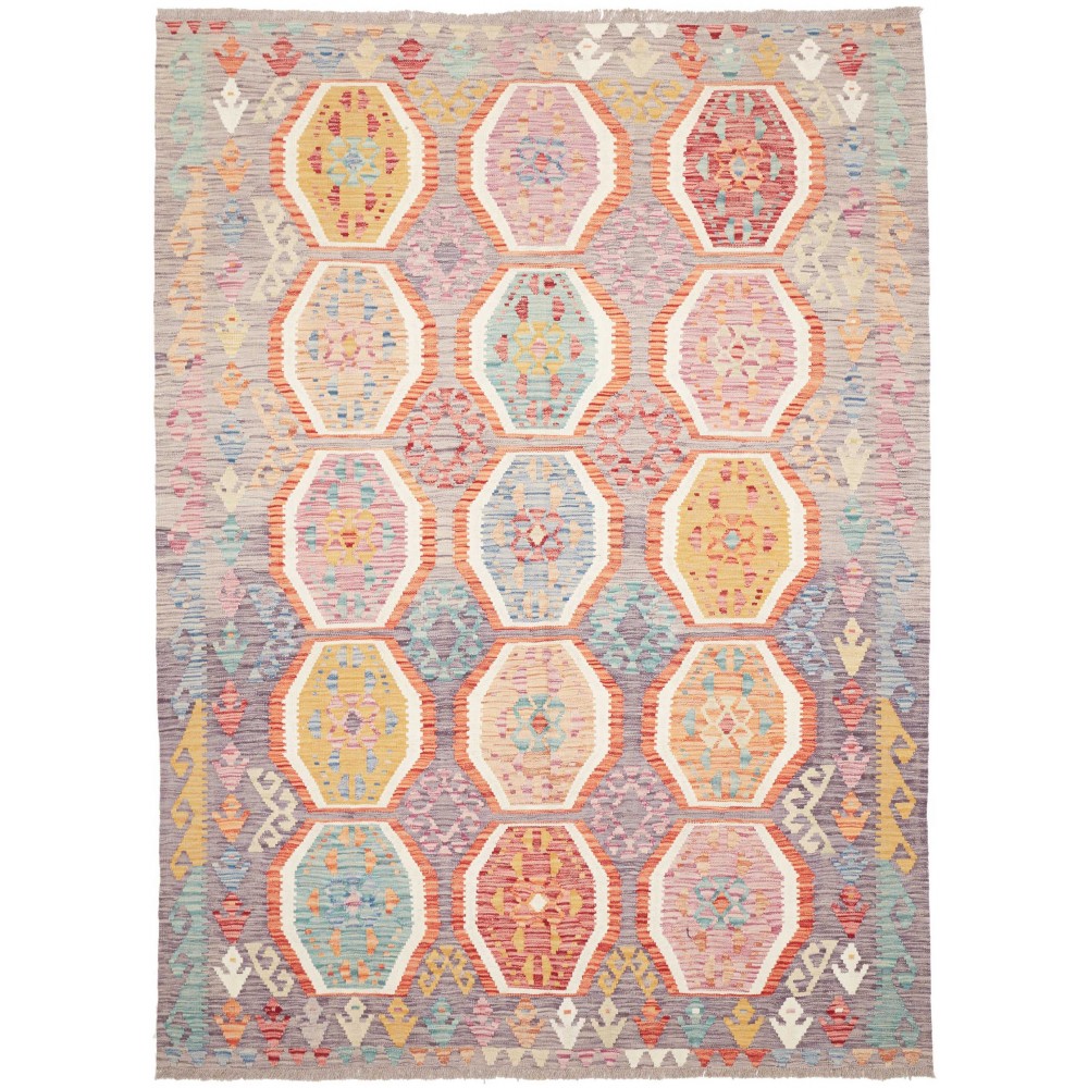 Tappeto Kilim Afghanistan marrone beige 173x241