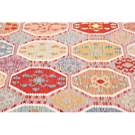 Tappeto Kilim Afghanistan marrone bianco 172x241