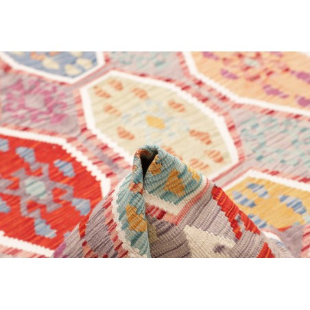 Tappeto Kilim Afghanistan marrone bianco 172x241