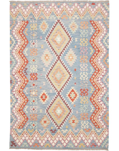 Tappeto Kilim Afghanistan beige rosso 173x253