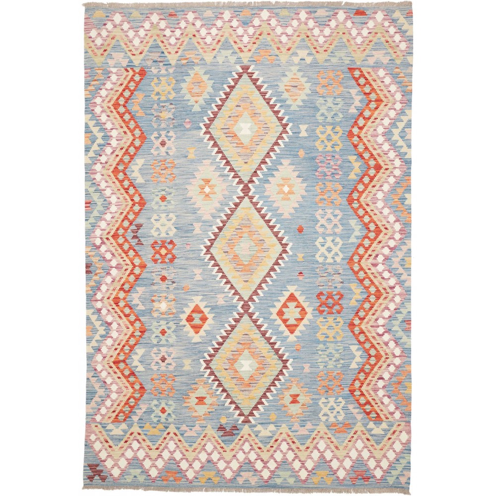 Tappeto Kilim Afghanistan beige rosso 173x253