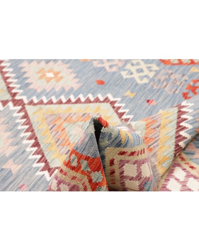 Tappeto Kilim Afghanistan beige rosso 173x253