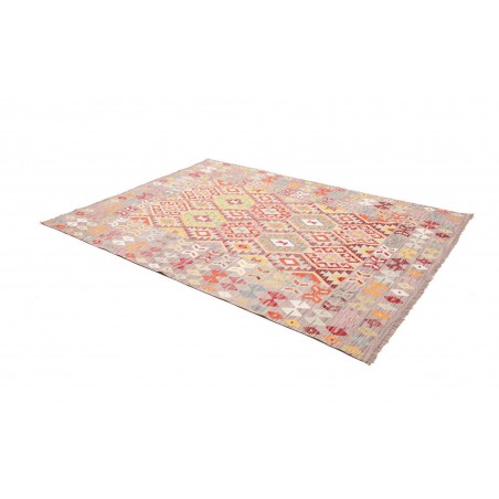 Tappeto Kilim Afghanistan marrone rosso 176x247