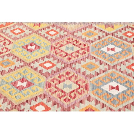 Tappeto Kilim Afghanistan marrone rosso 176x247
