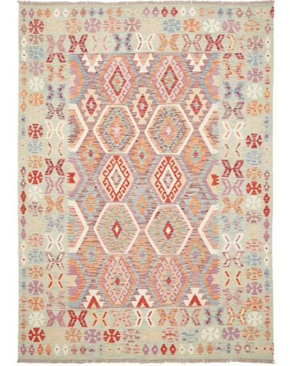 Tappeto Kilim Afghanistan beige marrone 179x250
