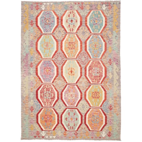 Tappeto Kilim Afghanistan marrone beige 177x245