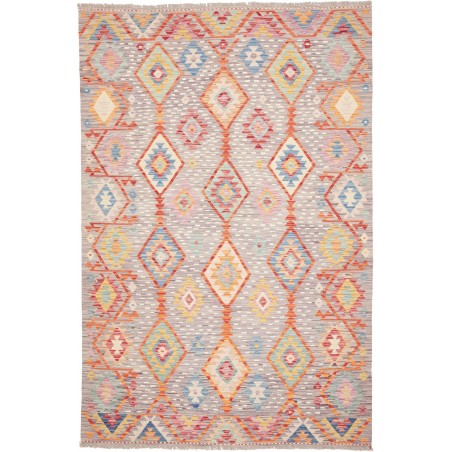 Tappeto Kilim Afghanistan beige arancione 173x263