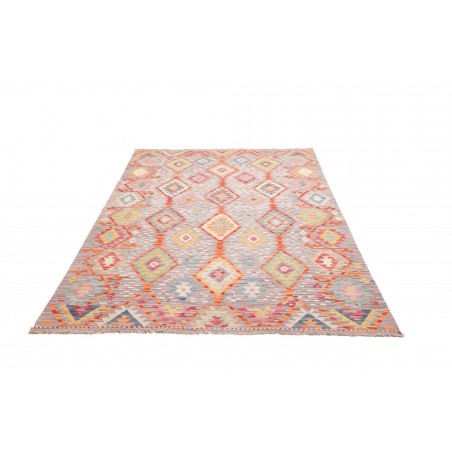 Tappeto Kilim Afghanistan beige arancione 173x263
