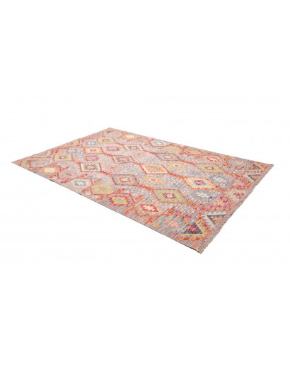 Tappeto Kilim Afghanistan beige arancione 173x263