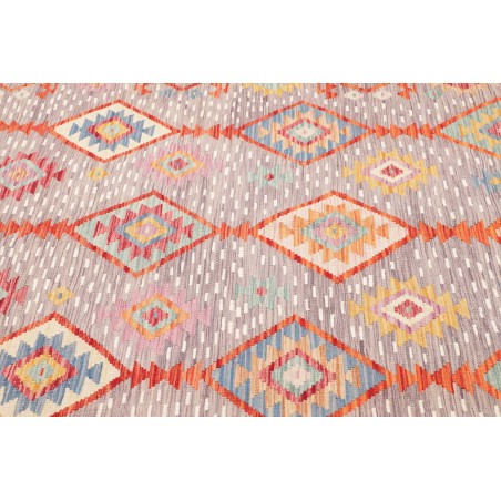 Tappeto Kilim Afghanistan beige arancione 173x263