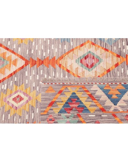 Tappeto Kilim Afghanistan beige arancione 173x263