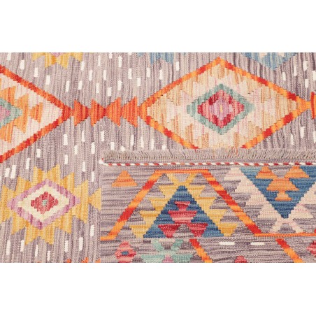 Tappeto Kilim Afghanistan beige arancione 173x263