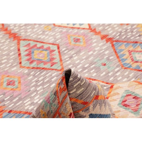 Tappeto Kilim Afghanistan beige arancione 173x263