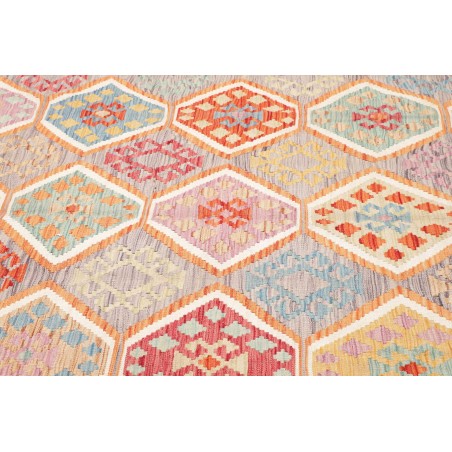 Tappeto Kilim Afghanistan marrone rosso 167x248