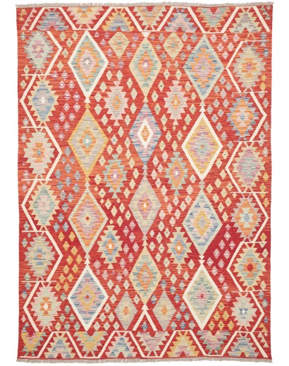 Tappeto Kilim Afghanistan marrone 172x238
