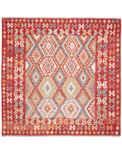 Tappeto Kilim Afghanistan marrone 209x203