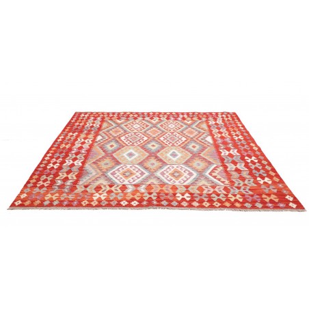 Tappeto Kilim Afghanistan marrone 209x203