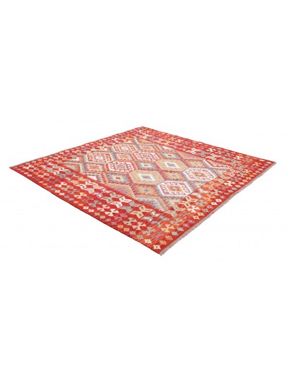 Tappeto Kilim Afghanistan marrone 209x203