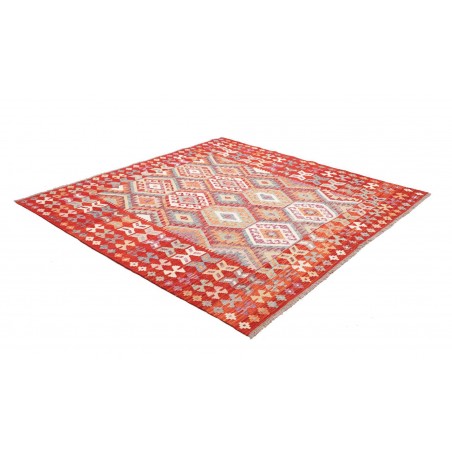 Tappeto Kilim Afghanistan marrone 209x203