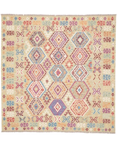 Tappeto Kilim Afghanistan marrone 200x204