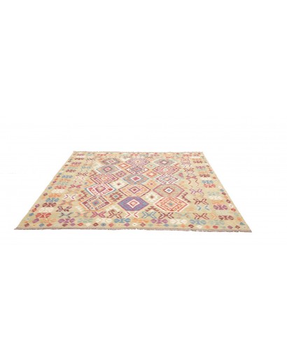 Tappeto Kilim Afghanistan marrone 200x204